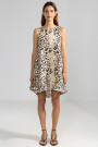 LARA DRESS Feline Cream