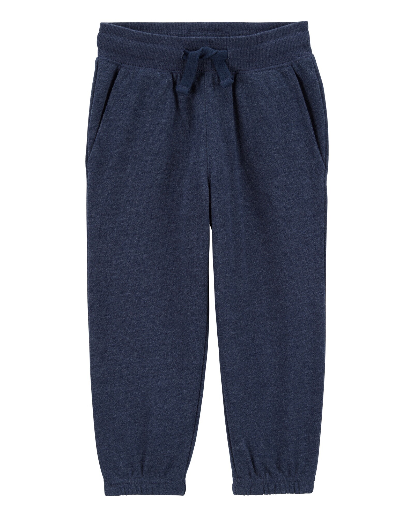 Pantalón deportivo de algodón, con logo, azul marino Sin color
