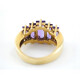 Anillo Oro 18K Y Amatistas Anillo Oro 18K Y Amatistas