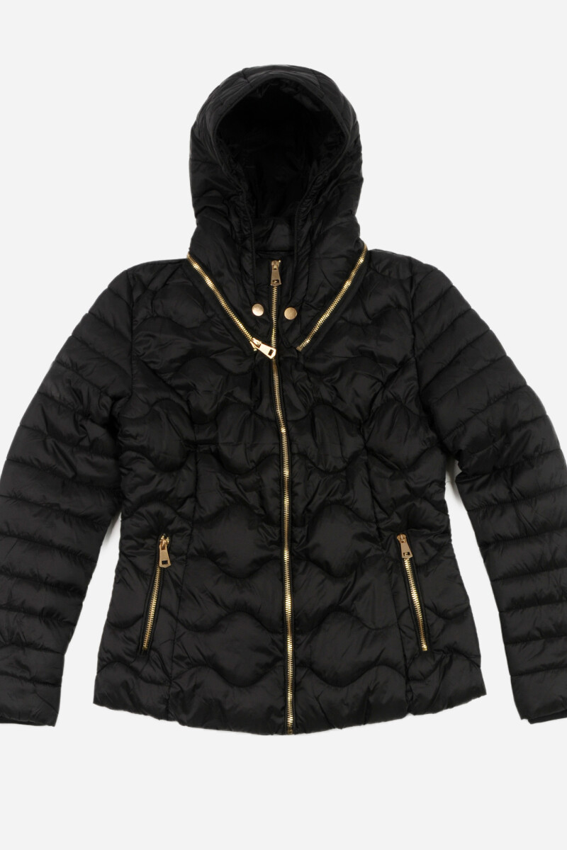 Campera capitoneada corta - Mujer NEGRO