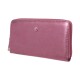Billetera larga shiny bordo