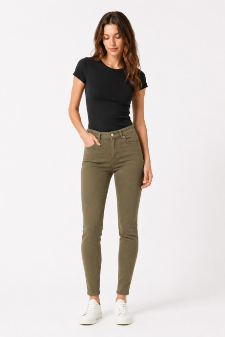 Pantalon Bardot Verde Oliva Oscuro