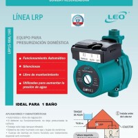 Bomba Automática Presurizadora LEO 0,16HP Modelo LRP 15/90A Bomba Automática Presurizadora LEO 0,16HP Modelo LRP 15/90A