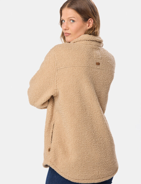 CAMPERA CAMISA DE SHERPA Beige