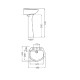 SANITARIO PEDESTAL ANDINA BLANCO CERAMICA PARA BAÑO 000