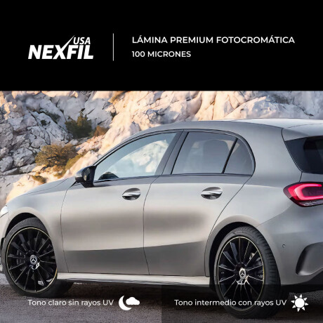 Polarizado Premium Fotocromático Camioneta. Marca: Nexfil. 100 Micrones Polarizado Premium Fotocromático Camioneta. Marca: Nexfil. 100 Micrones