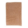 Alfombra de baño antideslizante en algodón 40x60cm Espiral Beige