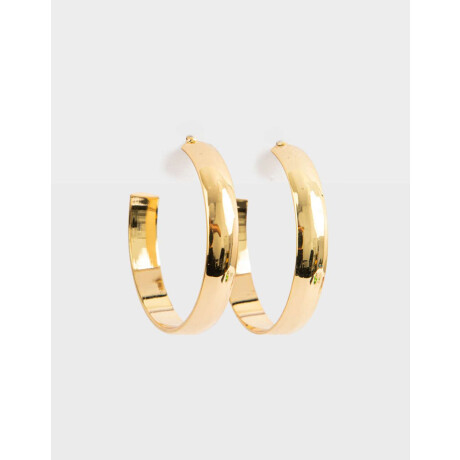 Argollas Bañadas En Oro Dorado