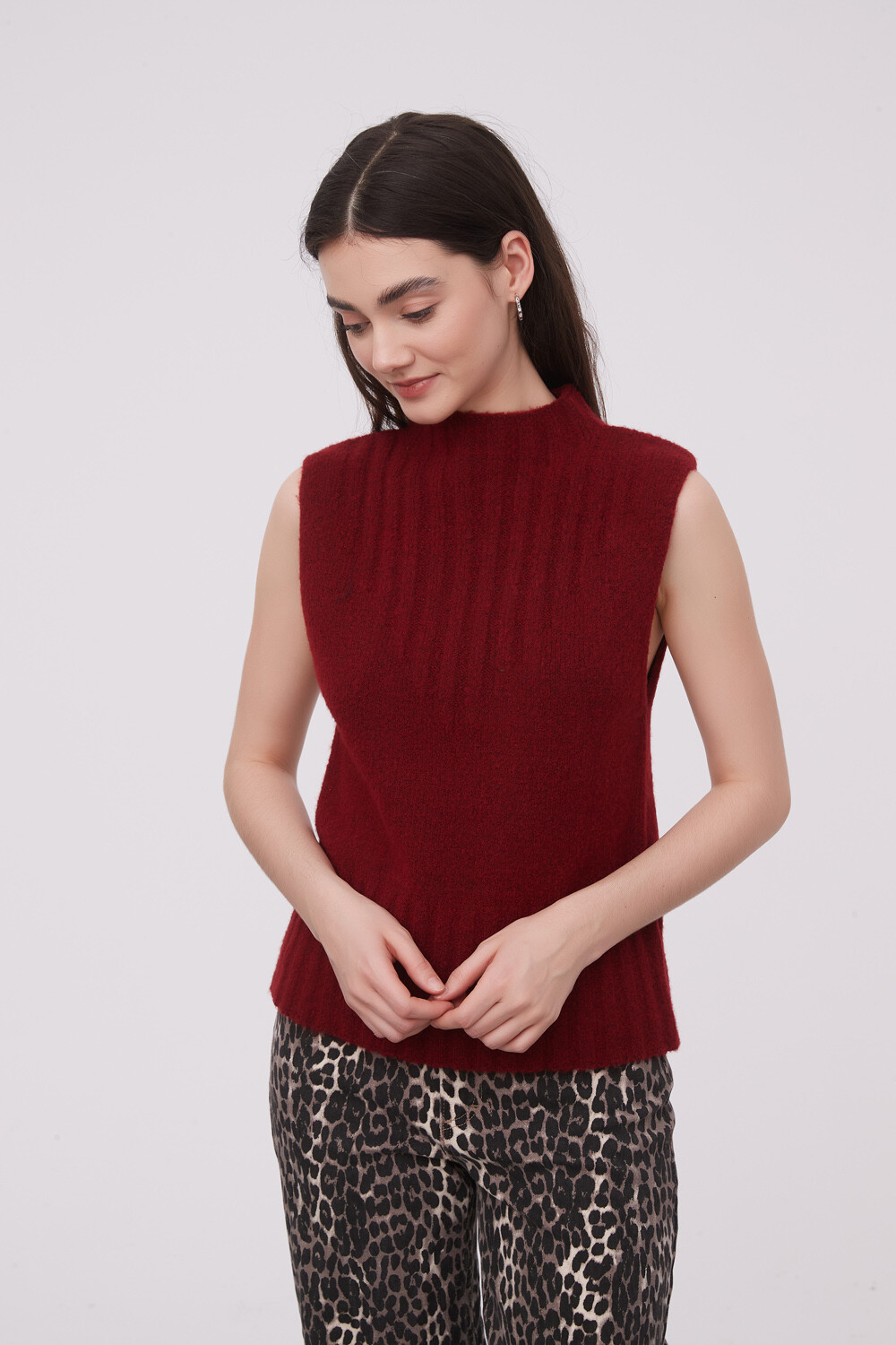 Musculosa Alcoa Bordeaux Oscuro