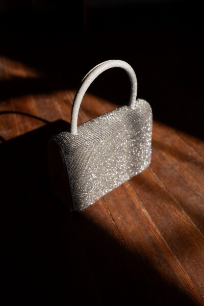 Cartera Sostra Plateado