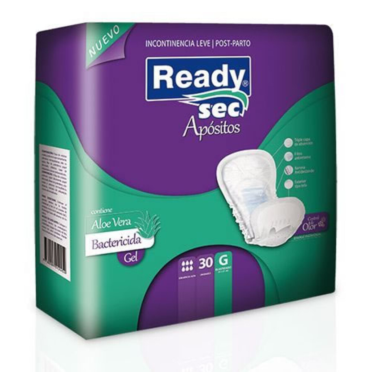 Readysec Post Parto Apositos Grande X30 – Alta Absorción 