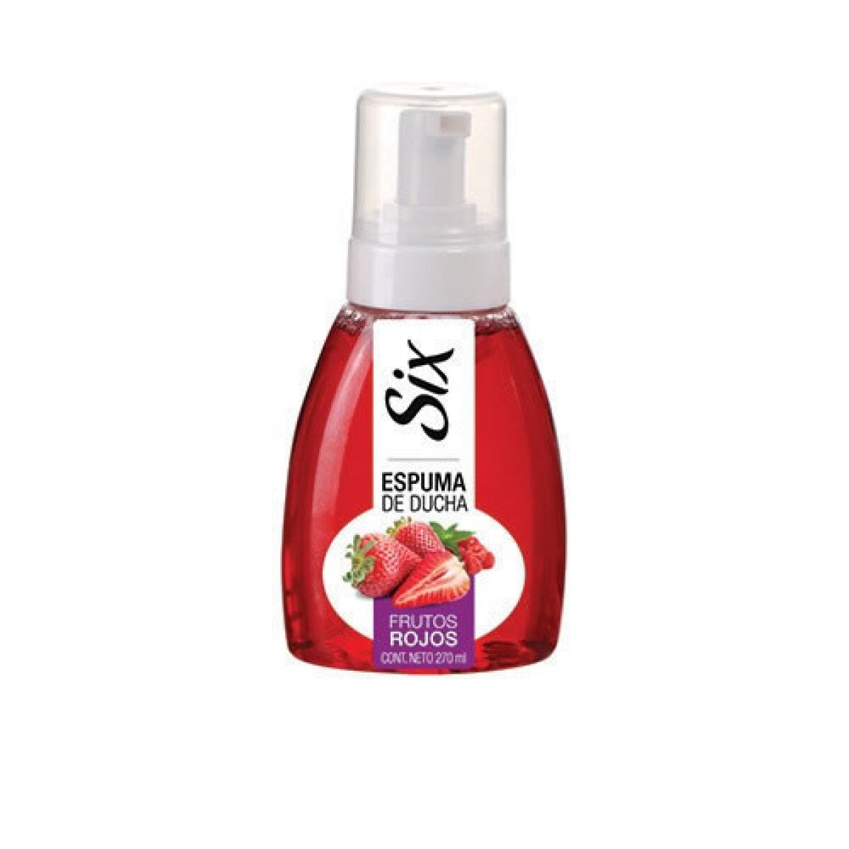 Espuma de Baño Six Frutos Rojos – Limpieza y Nutrición Corporal 