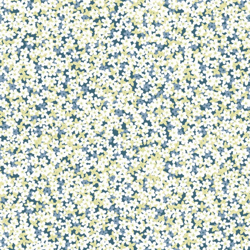 COLECCIÓN PERENNIAL - GIVERNY BLUE MINIATURE FLORAL - N/A