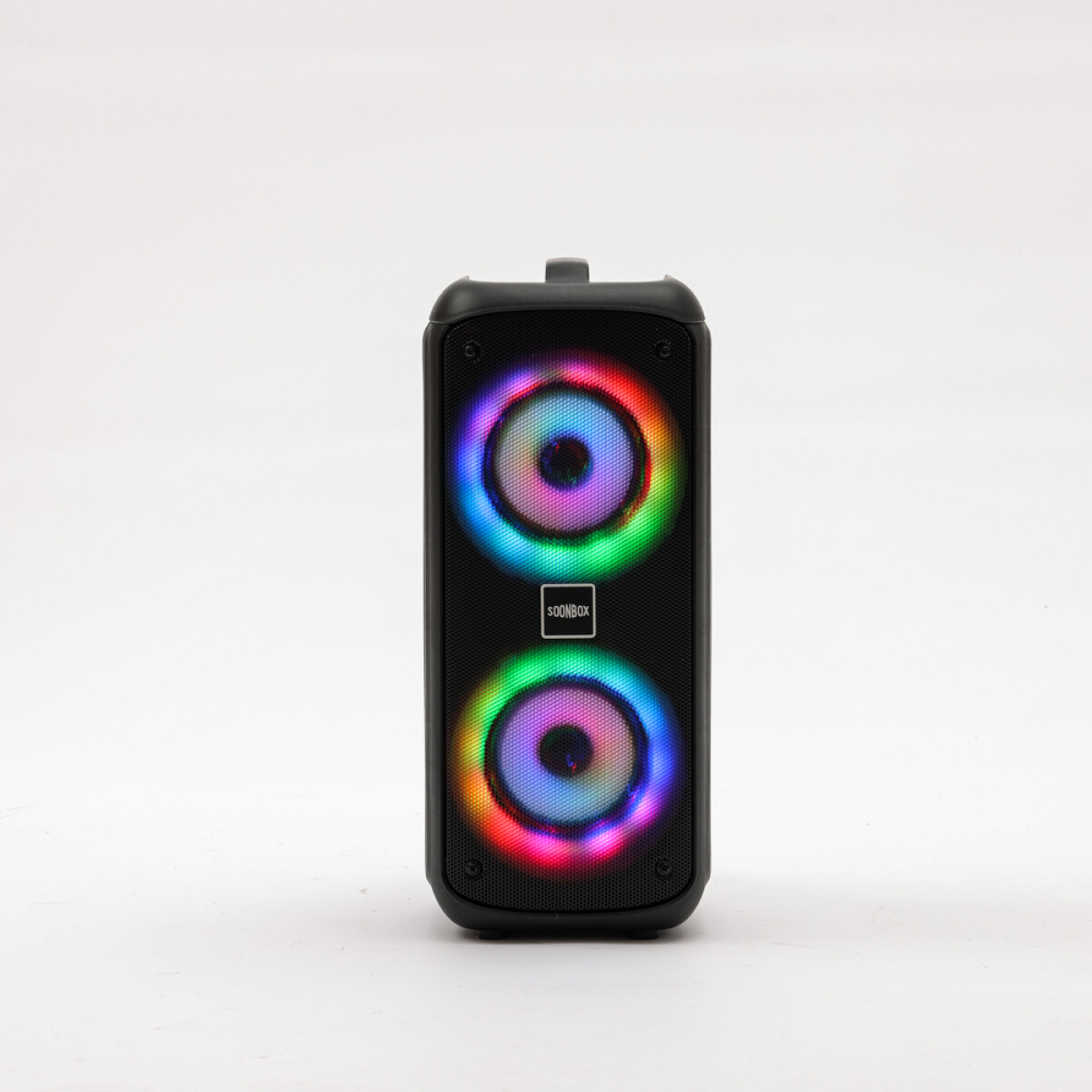 Parlante Torre portatil bluetooth con luces vertical incluye micrófono 2 x 4" 