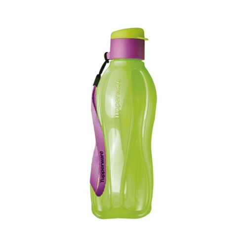 BOTELLA ECO TWIST TUPPERWARE 500 ML VERDE Y MORADO
