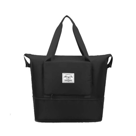 Bolso de Viaje p/Mano Valija Expansible Plegable Impermeable Negro