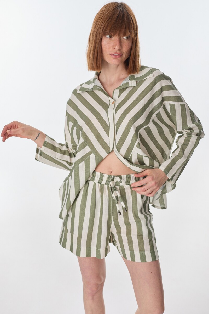 Short Balt Rayas Verde