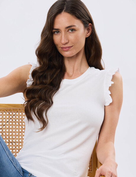 REMERA LISA DE ALGODÓN Blanco