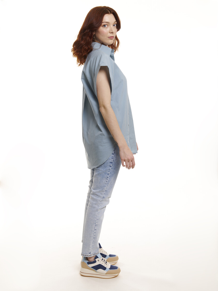 Camisa lisa - verde agua 