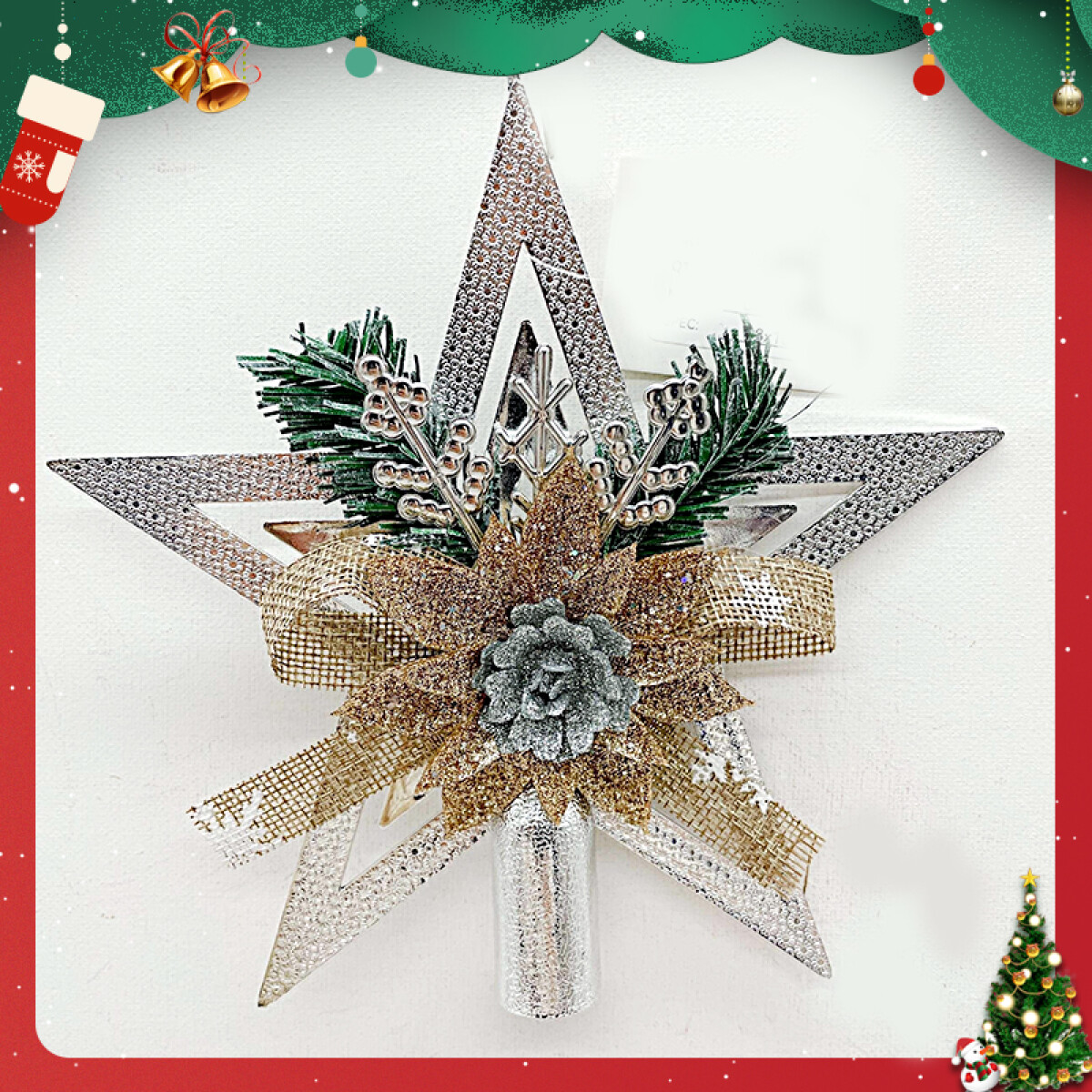 Adorno Para Arbol - Plateado 