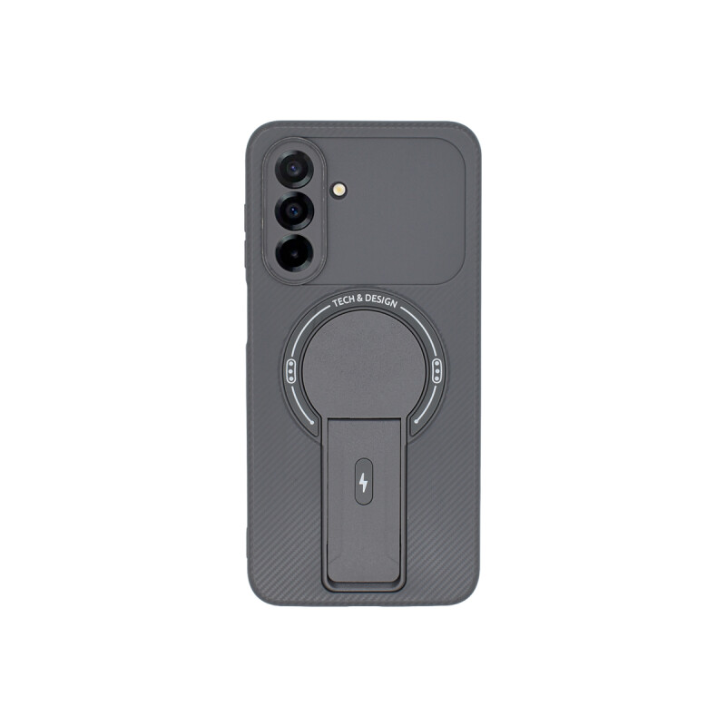 Protector para Samsung Galaxy A26 con soporte color gris Protector Para Samsung Galaxy A26 Con Soporte Color Gris