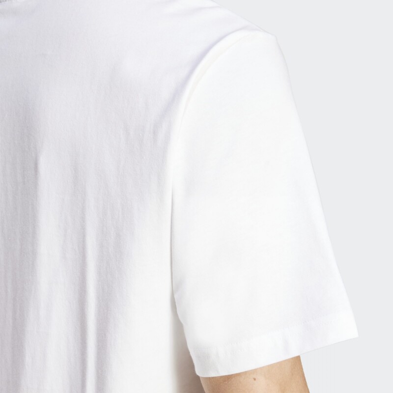 Remera Adidas Essentials Linear Single Blanco