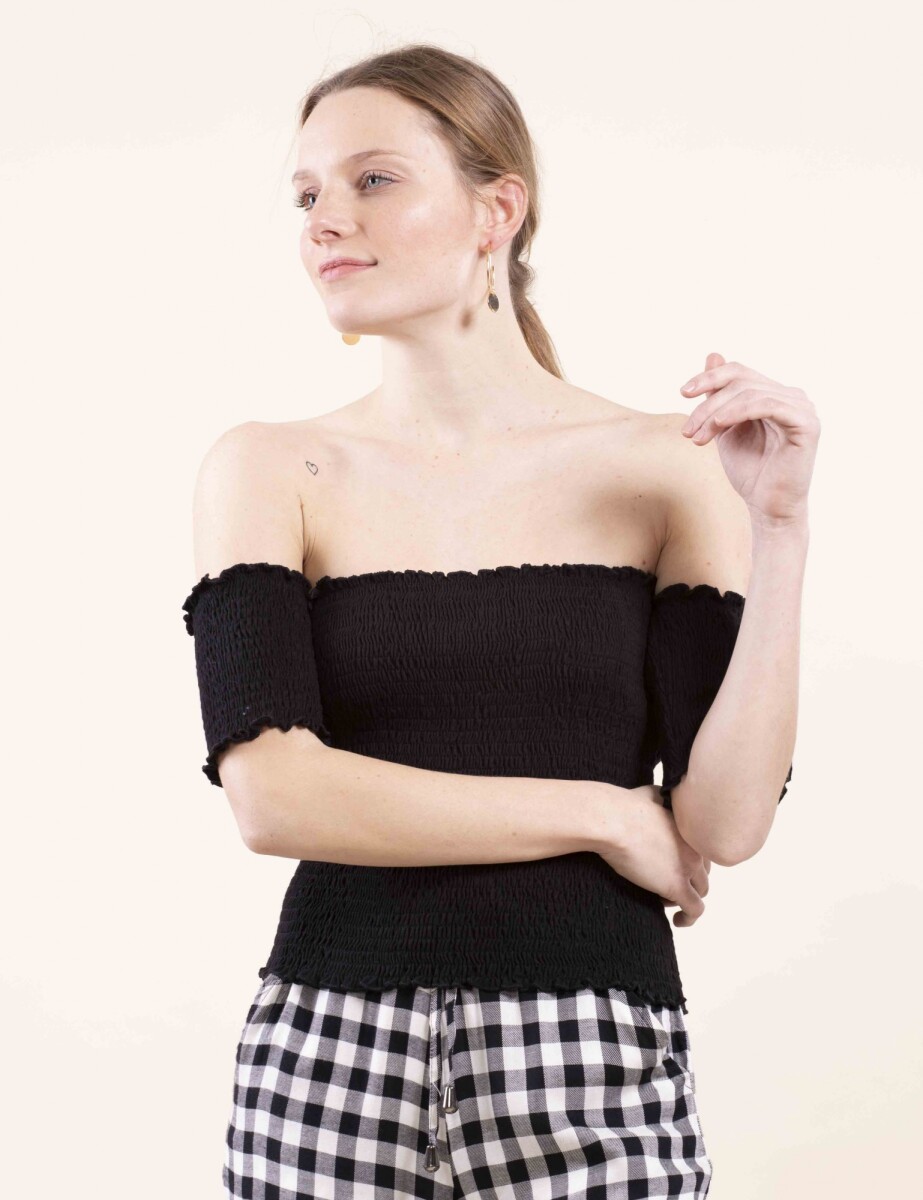 Crop top Ariadne II - Negro 