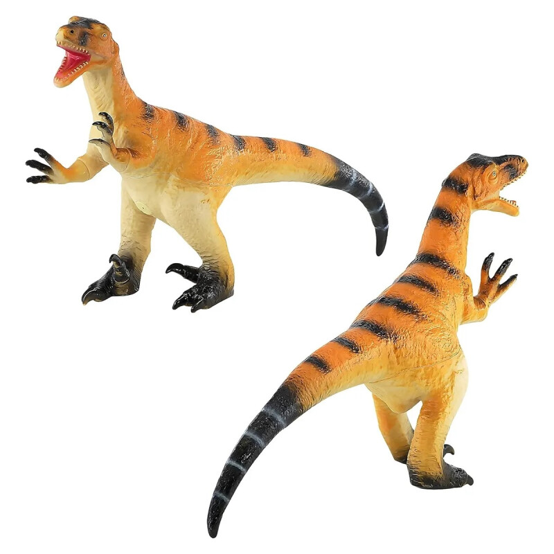 Velociraptor y Stegosaurus Grande De Goma Velociraptor y Stegosaurus Grande De Goma