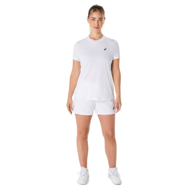 Polo Tenis Court SS Top Mujer Brilliant White