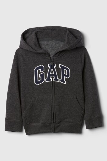 Canguro Con Cierre Logo Gap Toddler Niño B85 Charcoal Heather