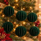 Esferas Navideñas verdes Efecto Tercipelo x 6 Esferas Navideñas verdes Efecto Tercipelo x 6