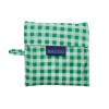 Bolsa Re-utilizable de Nylon Reciclado, Impermeable Green Gingham