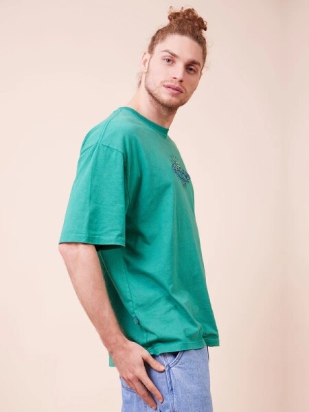 T-SHIRT RUSTY PARME VERDE