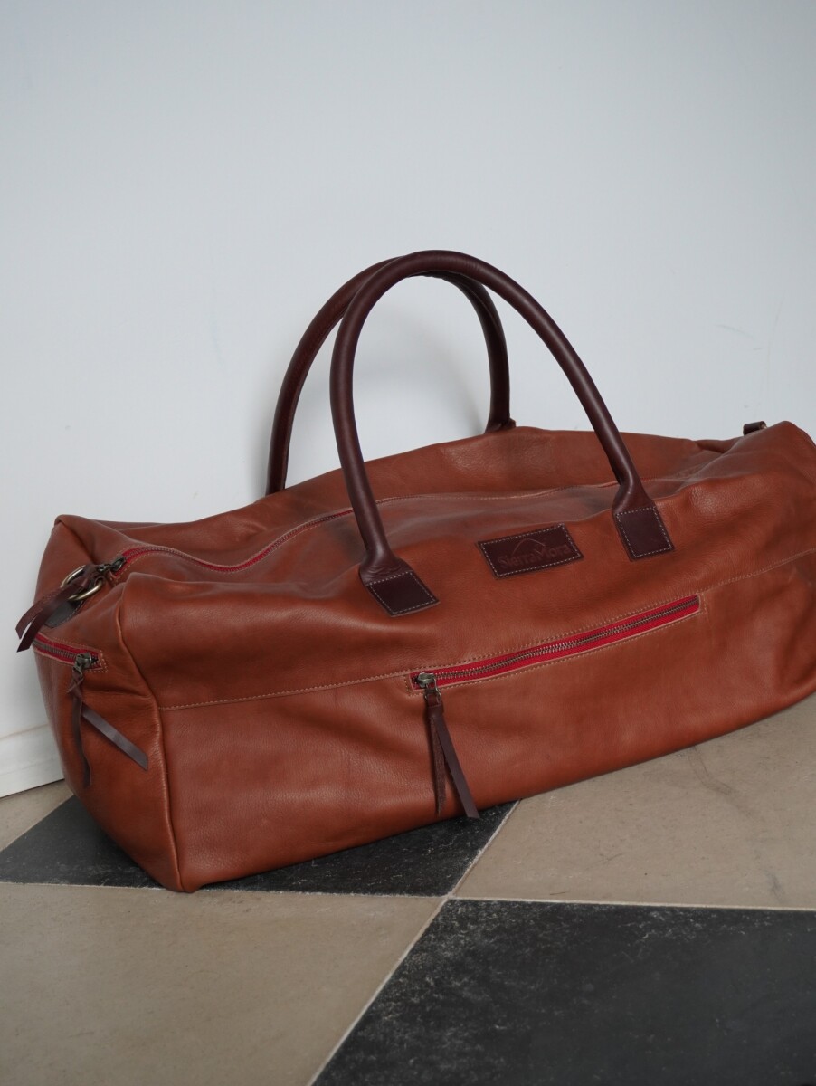 Honey Weekender Bag - Caramel Red Zip 