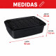 Caja organizadora baja 10 lts NEGRO