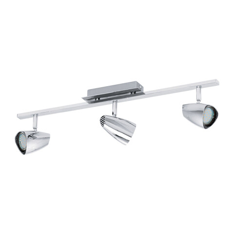 Spot varal cromo 3XGU10 inclui. 2,8W 3000K CORBERA EG2234