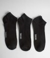 Pack x 3 medias cortas de algodón lisas Negro