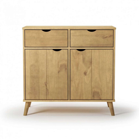Comoda 2 puertas 2 cajones Linea Dublin Marron