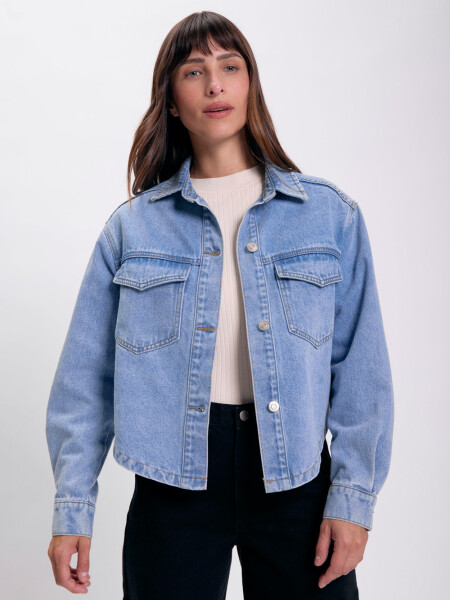 Sobrecamisa jean Azul