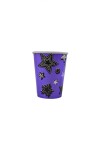 Vaso polipapel 8 oz VIOLETA STARS