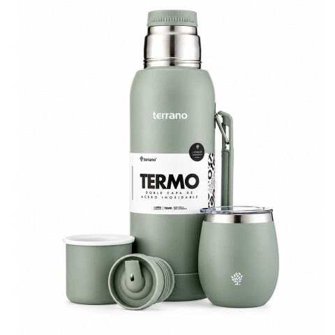SET TERMO Y MATE TERRANO C/BASE SILICONA 1LT OPACO SET TERMO Y MATE TERRANO C/BASE SILICONA 1LT OPACO