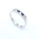 Anillo en oro 18k blanco, zafiros y brillantes Anillo en oro 18k blanco, zafiros y brillantes