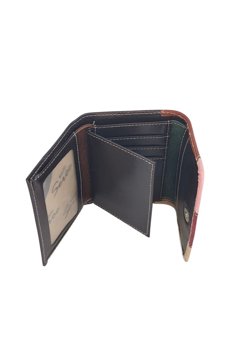 Billetera clasica mediana Multicolor