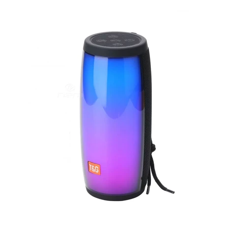 PARLANTE PORTÁTIL BLUETOOTH TG317 NEGRO CILINDRO CON LUCES RGB PARLANTE PORTÁTIL BLUETOOTH TG317 NEGRO CILINDRO CON LUCES RGB