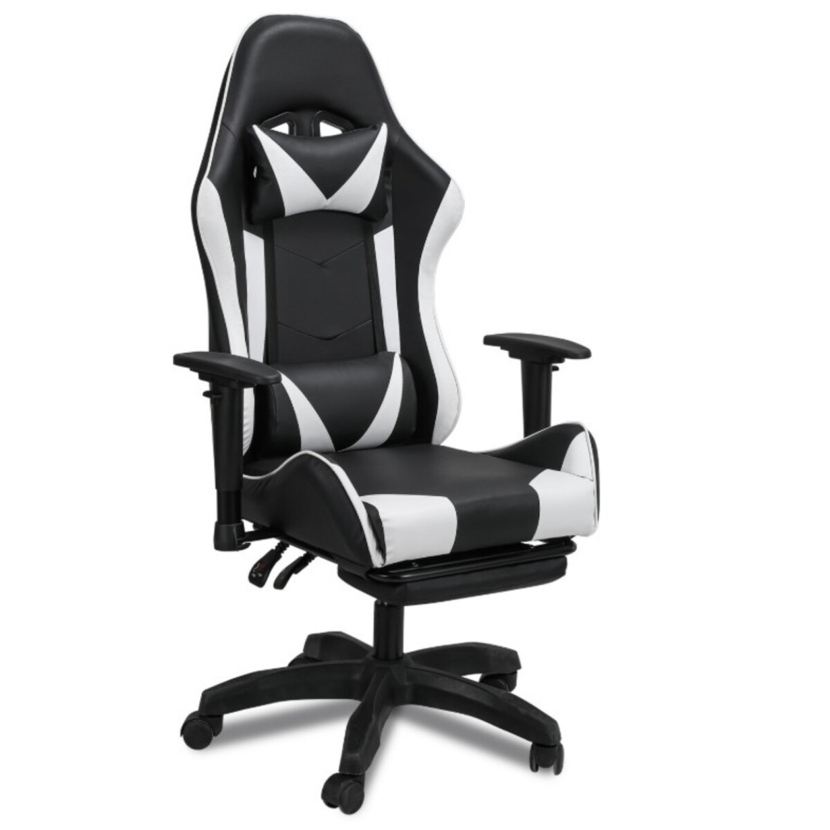 Silla Gamer Pro Giratoria Calidad Pc Players Gaming Play - Blanco 