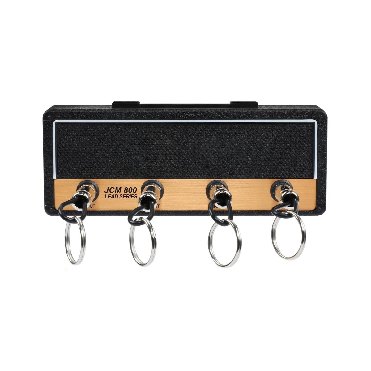 Portallaves Amplificador Estilo Vintage Con 4 Llaveros Tipo Jack 