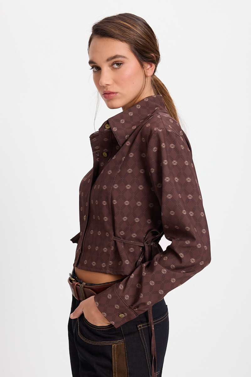 Camisa Corset Marron