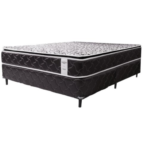 Sommier Paraná Neo Convencional Pillow Top 160x200 cm Negro (Base + Colchón) Sommier Paraná Neo Convencional Pillow Top 160x200 cm Negro (Base + Colchón)
