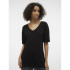 VMEDDIE 2/4 V-NECK PULLOVER GA EXC BLACK