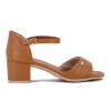 Sandalia Comfortflex Mujer Taco 4cm Camel